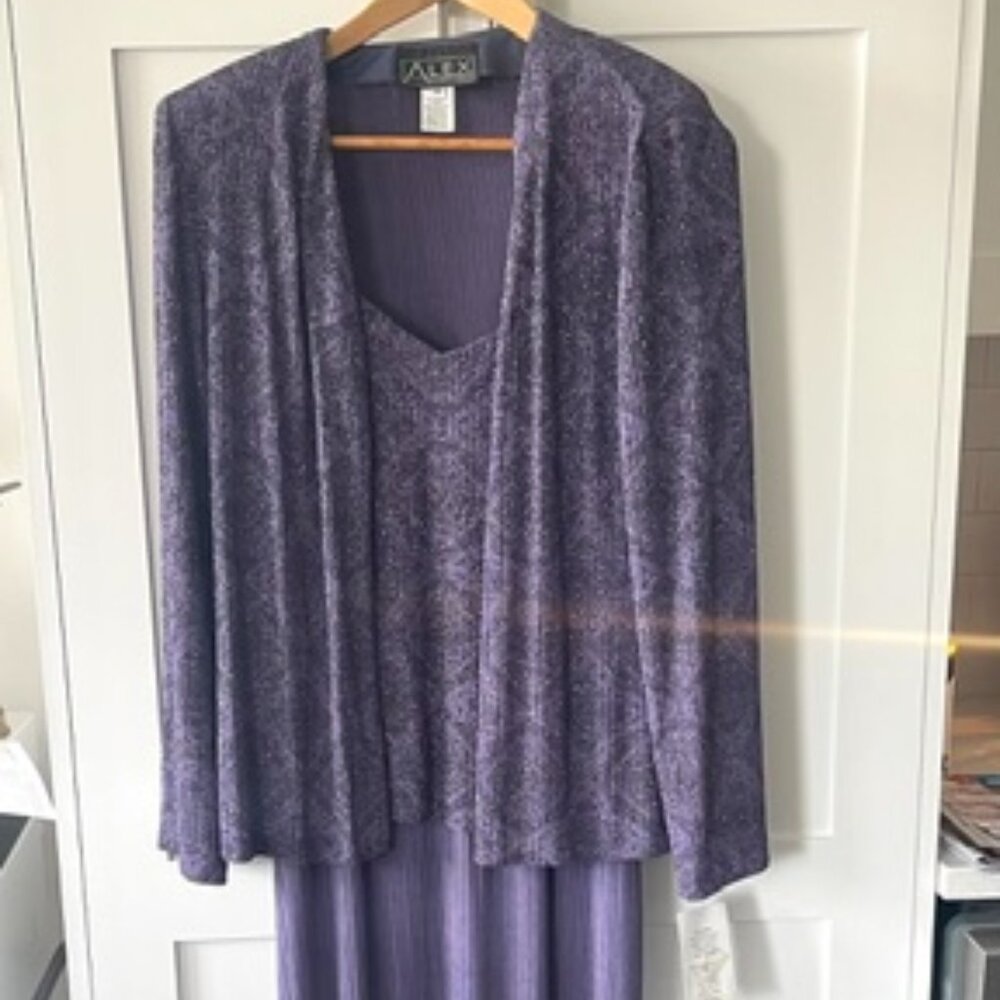 NEW Purple 2pc Maxi Dress - Size 10